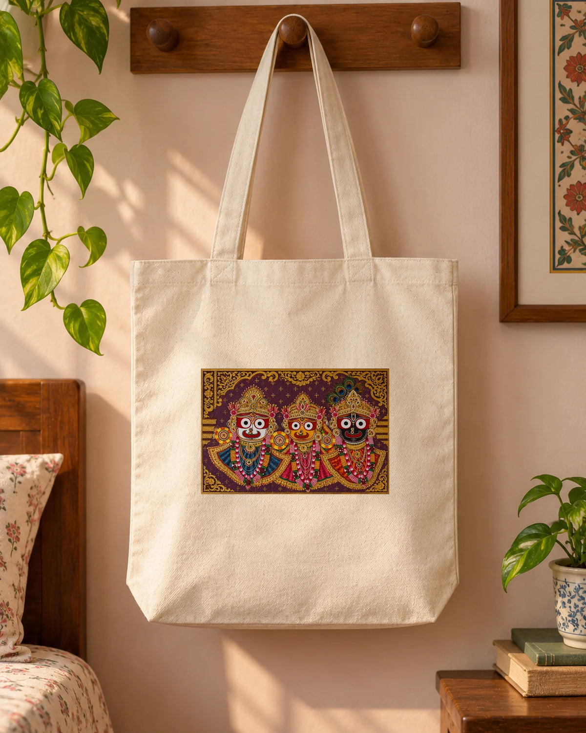 The Puri Trinity iron-on patch on clothes