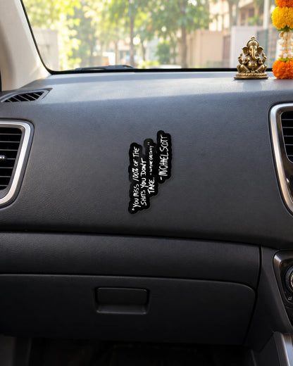 The Shot Quote hard surface patch mockup