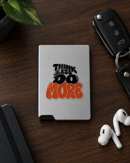 Think Less Do More hard surface patch mockup