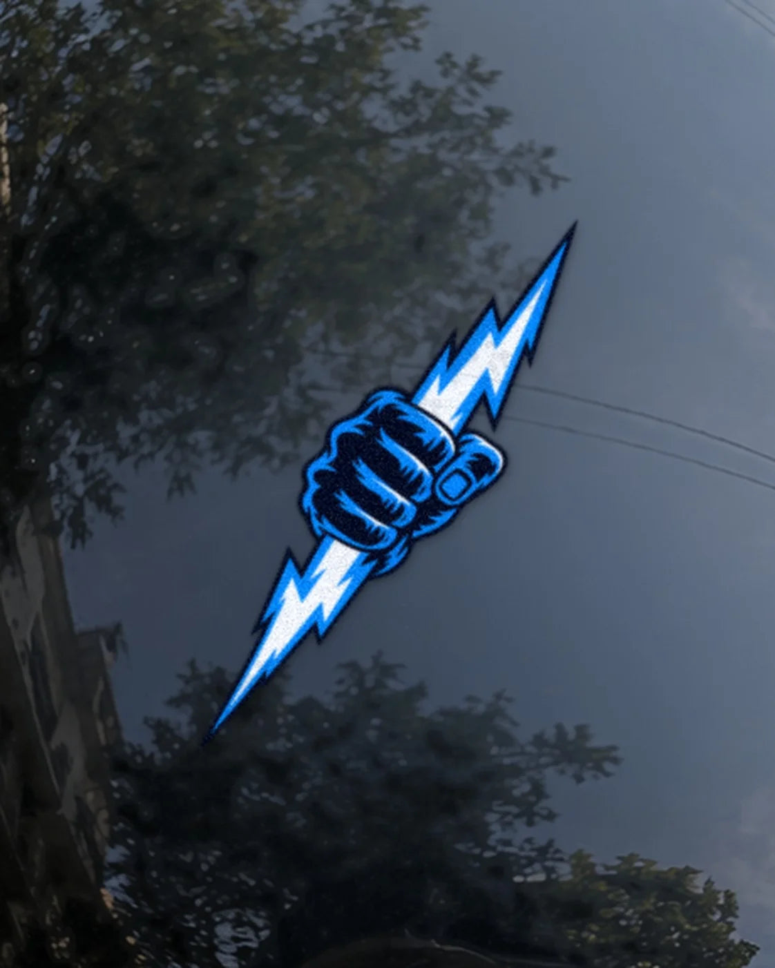 Thunder Fist bike patch on a bike