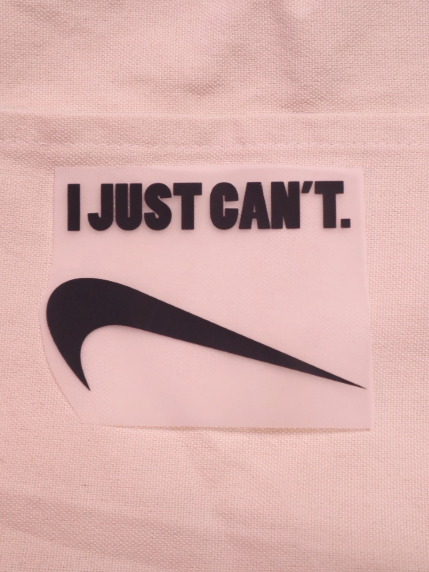 I Just Can’t | Iron-on Patch | Moodvertising