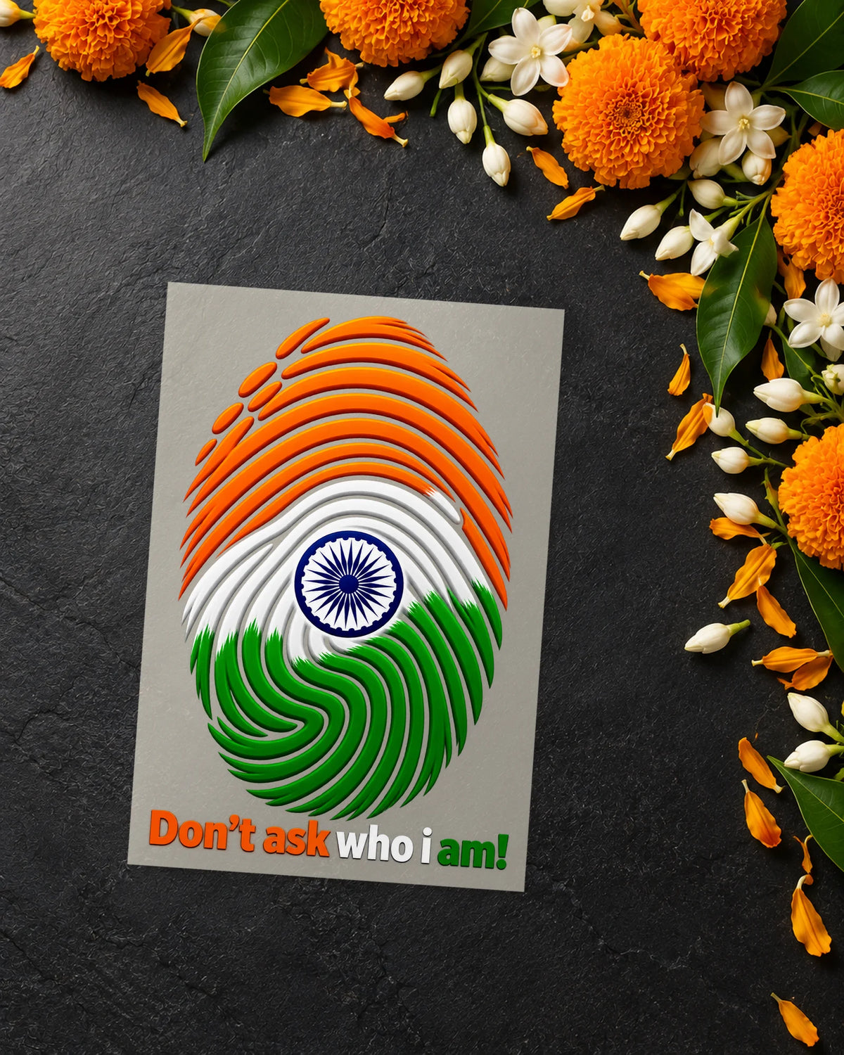 Tiranga DNA iron-on patch transfer