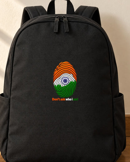Tiranga DNA iron-on patch on clothes