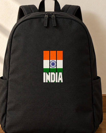 Tiranga India iron-on patch on clothes