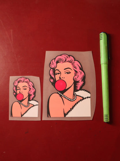 Bubblegum Diva | Iron-on Patch | Girlie Pop
