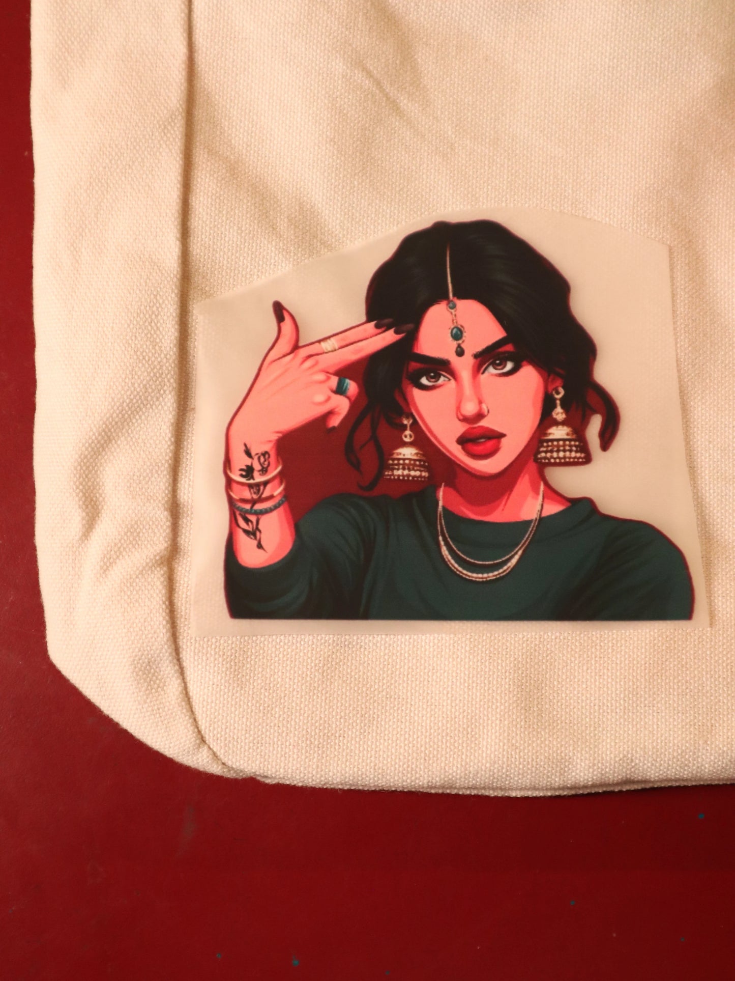 Desi Baddie Energy | Iron-on Patch | Girlie Pop
