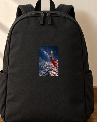 Kailash Trishul iron-on patch on clothes