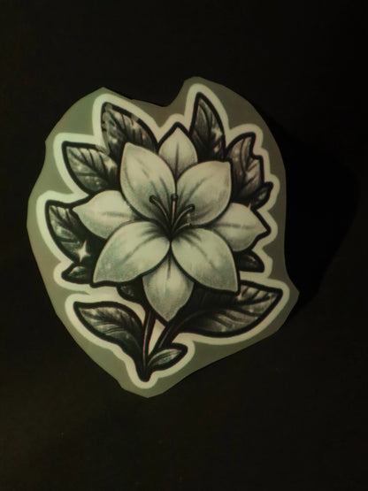 Noir Lily Elegance | Iron on patch | Pinterest Flowers