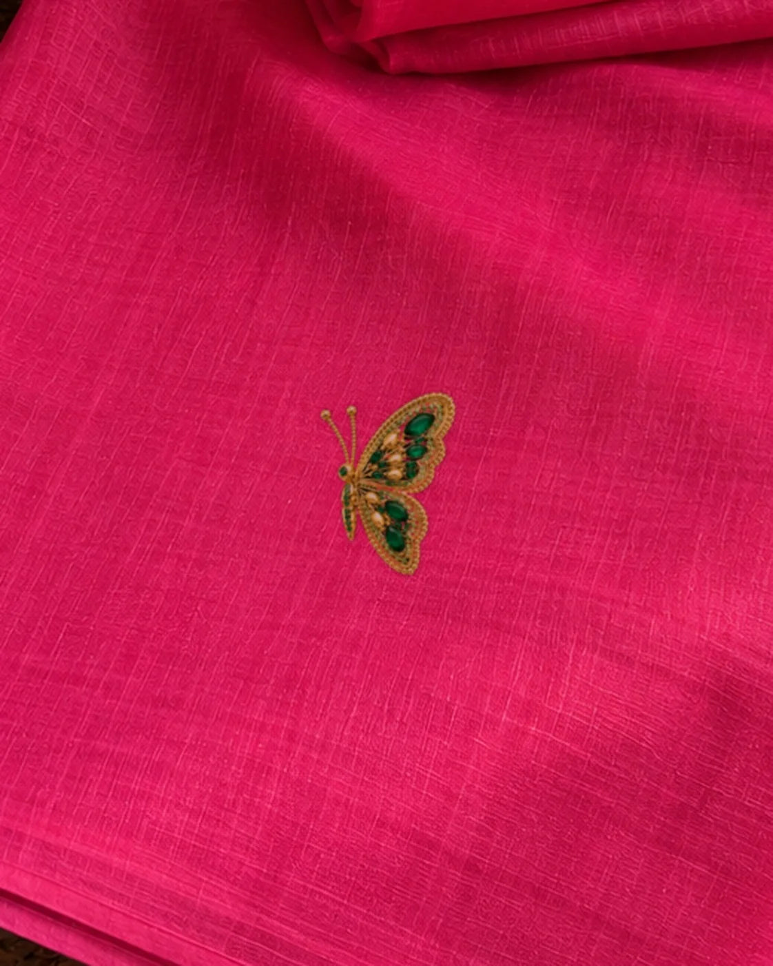 Udti Panna Titli embroidery-look iron-on patch | Thread Theory