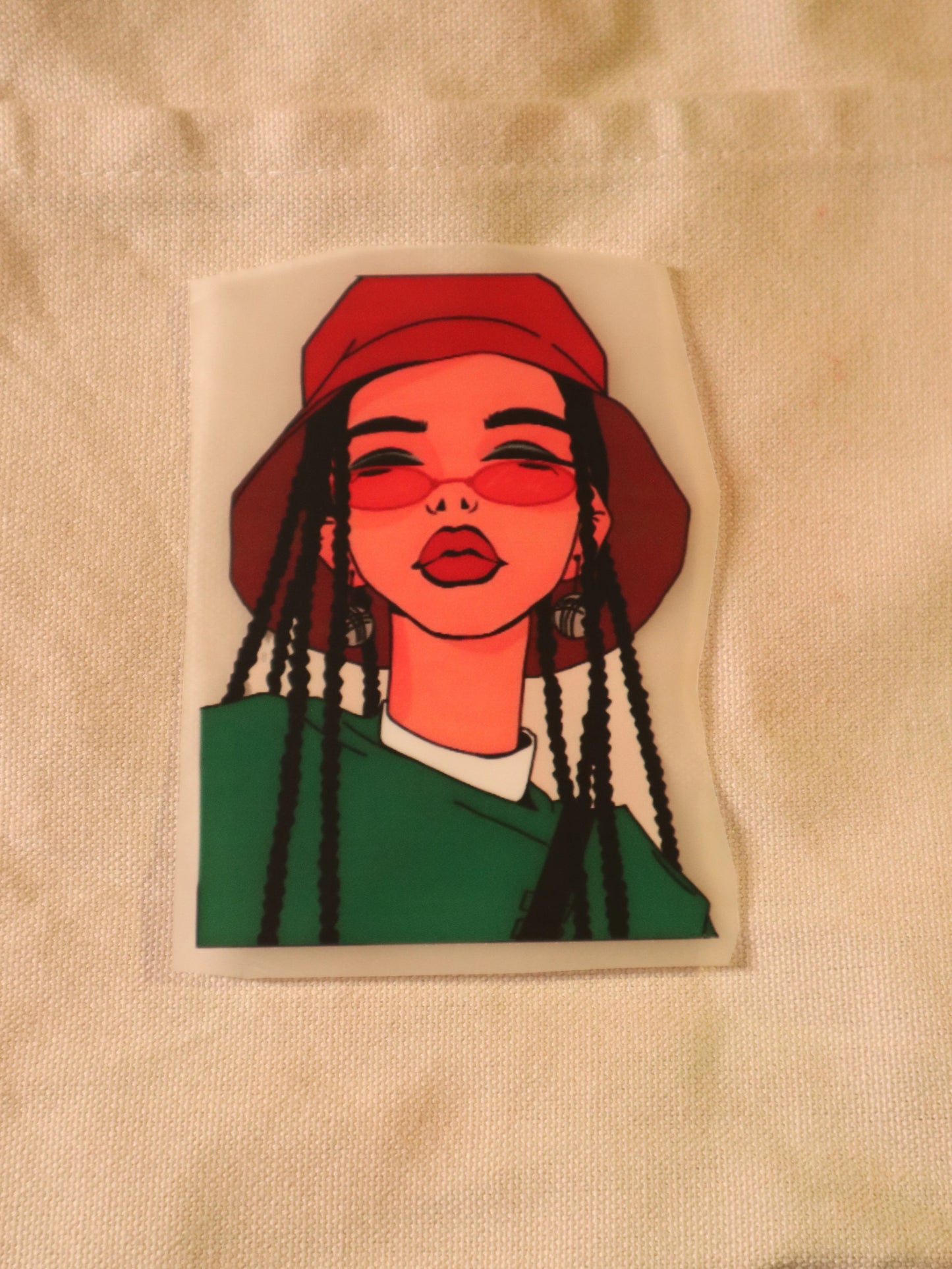 Braided Babe | Iron-on Patch | Girlie Pop