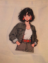 Retro Rebel Girl | Iron-on Patch | Girlie Pop