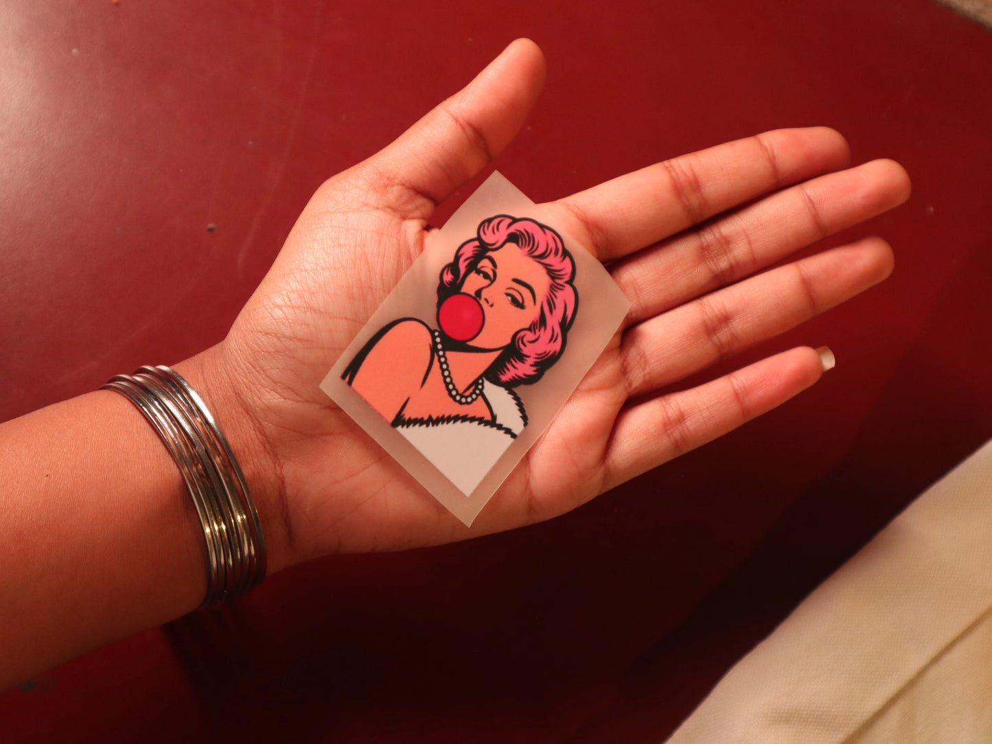 Bubblegum Diva | Iron-on Patch | Girlie Pop