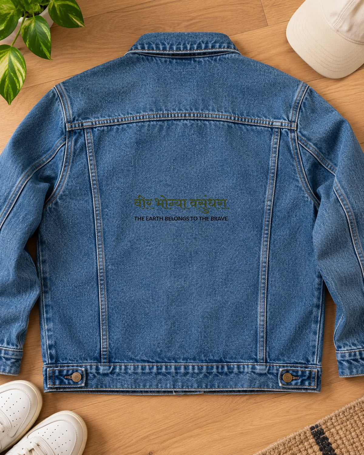 Veer Bhogya Fauji iron-on patch on clothes
