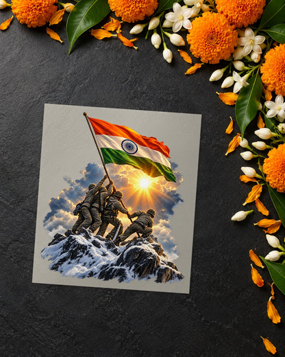 Vijay Shikhar iron-on patch transfer