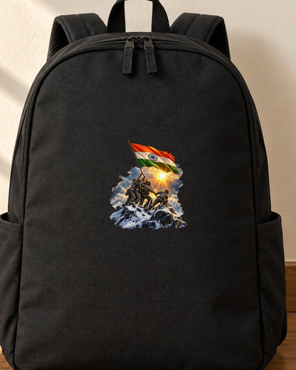 Vijay Shikhar iron-on patch on clothes