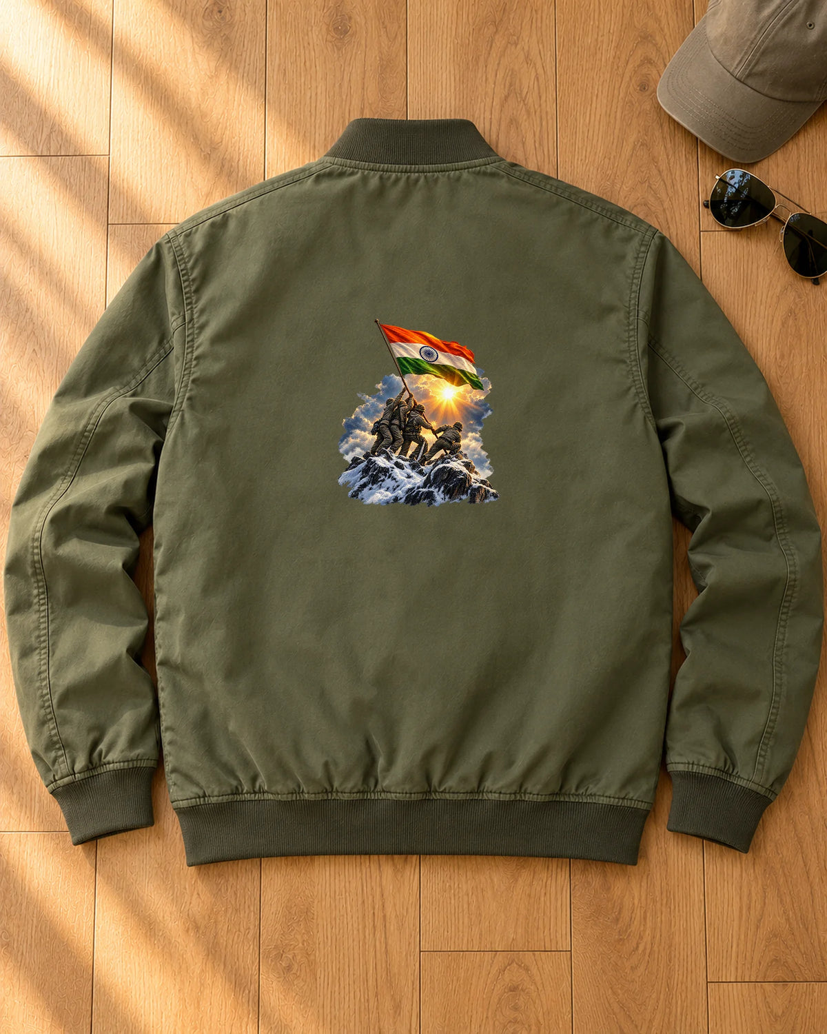 Vijay Shikhar iron-on patch on clothes