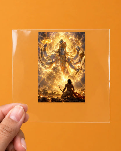 Vishwaroop Darshan hard surface patch on clear film