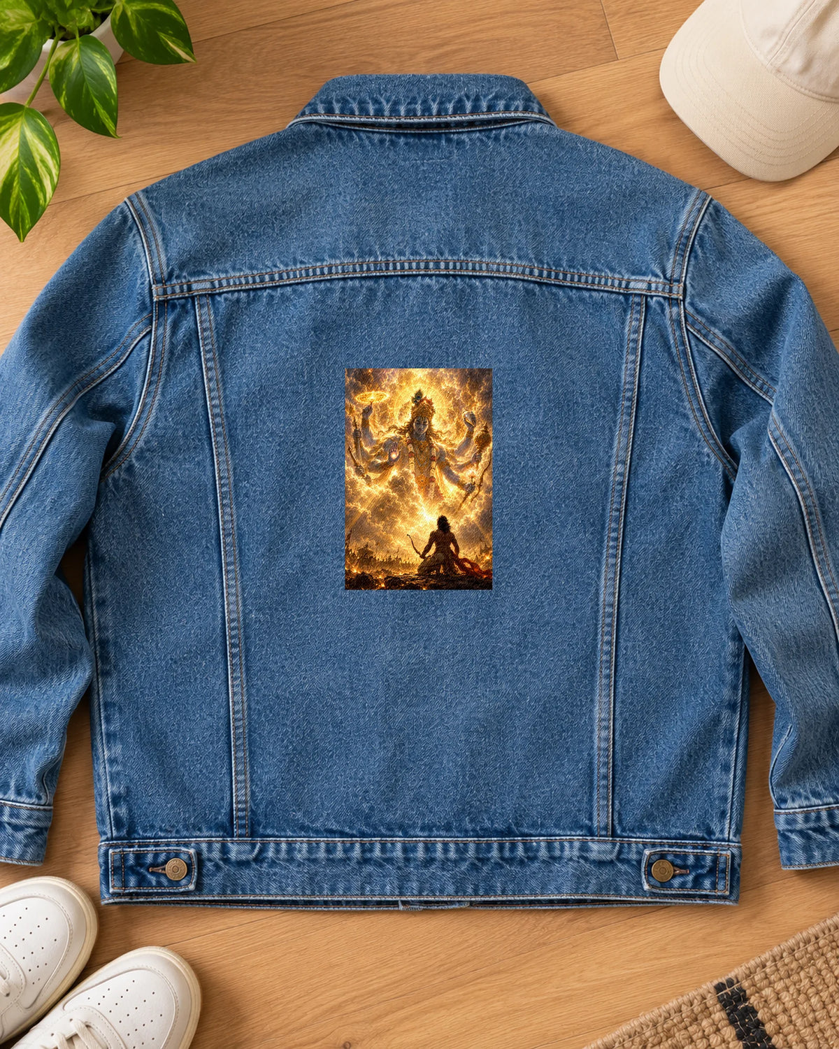 Vishwaroop Darshan iron-on patch on clothes
