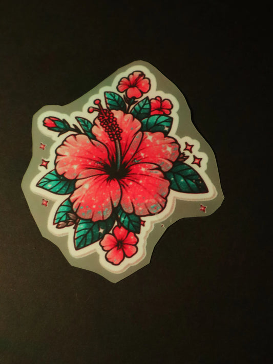 Tropical Hibiscus Glow | Iron on patch | Pinterest Flowers