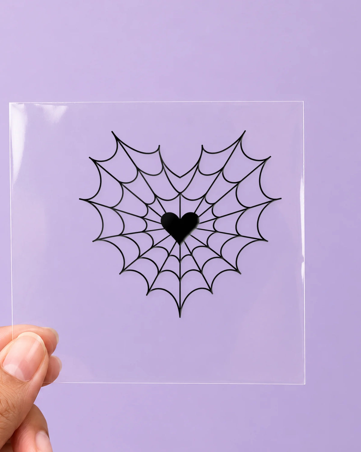 Web Of Love: all pieces on clear film