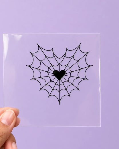 Web Of Love: all pieces on clear film