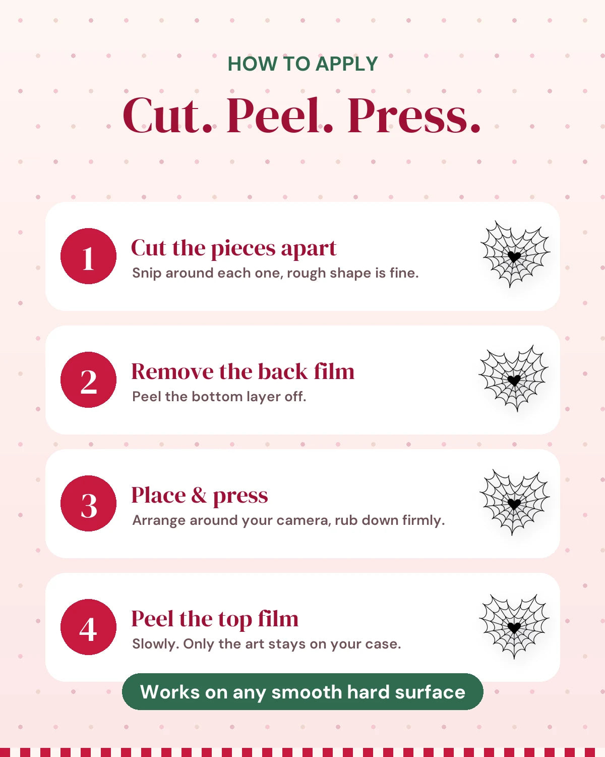 Web Of Love: how to apply