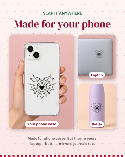 Web Of Love: made for your phone, slap it anywhere
