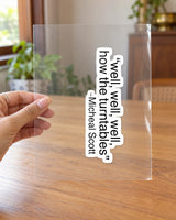 Well, well, well.. hard surface patch on clear film