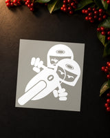 White Noise iron-on patch transfer