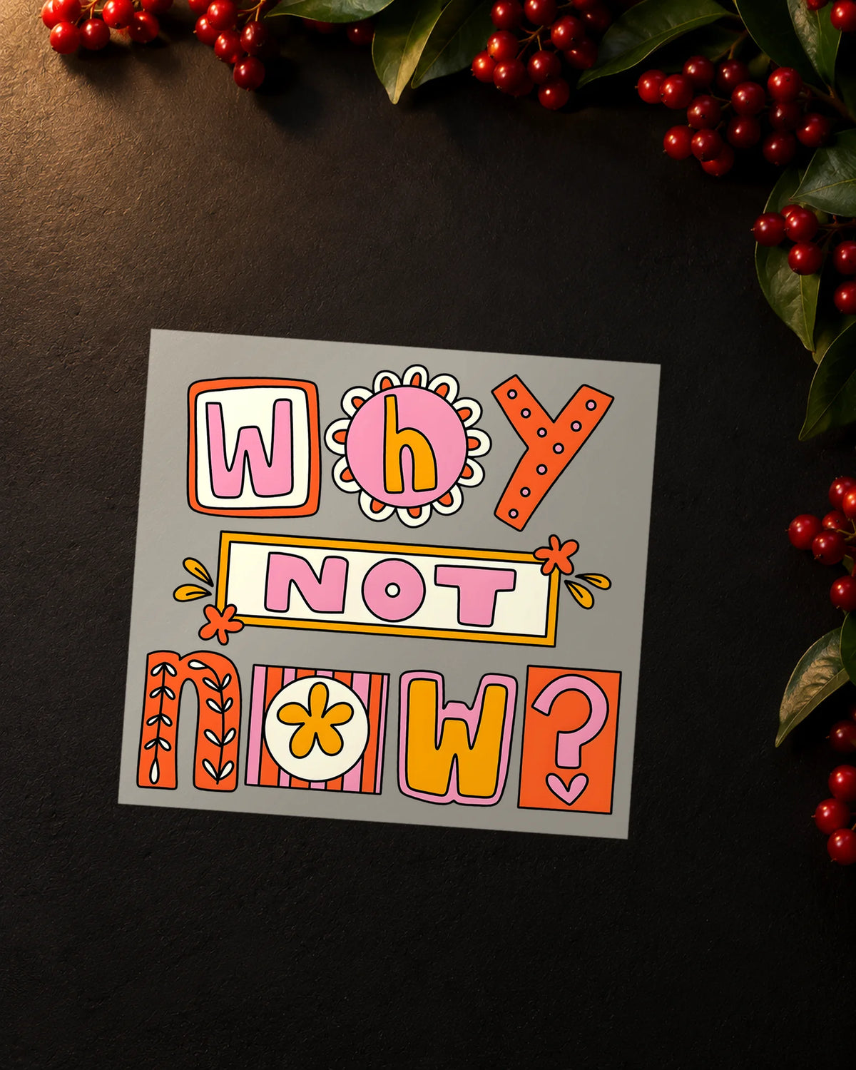 Why Not Now iron-on patch transfer