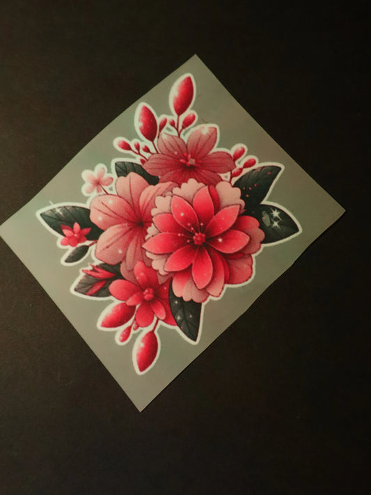 Scarlet Bloom Burst | Iron on patch | Pinterest Flowers