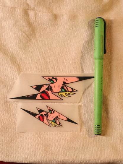 Lightning Gaze | Iron-on Patch | Girlie Pop