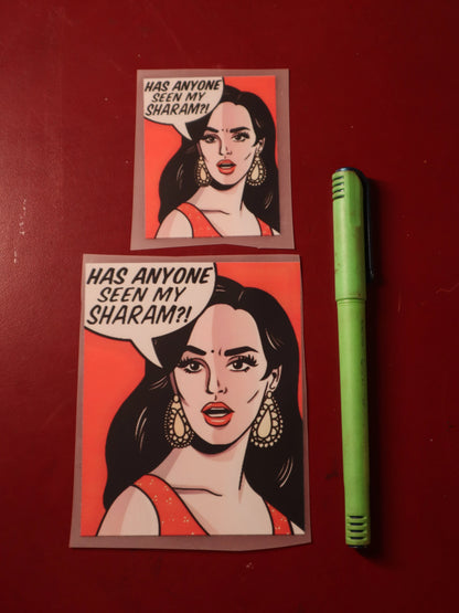 Sharam Kahan Hai?! | Iron-on Patch | Girlie Pop