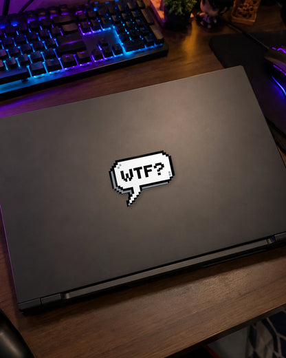 WTF? gamer patch on a gaming laptop