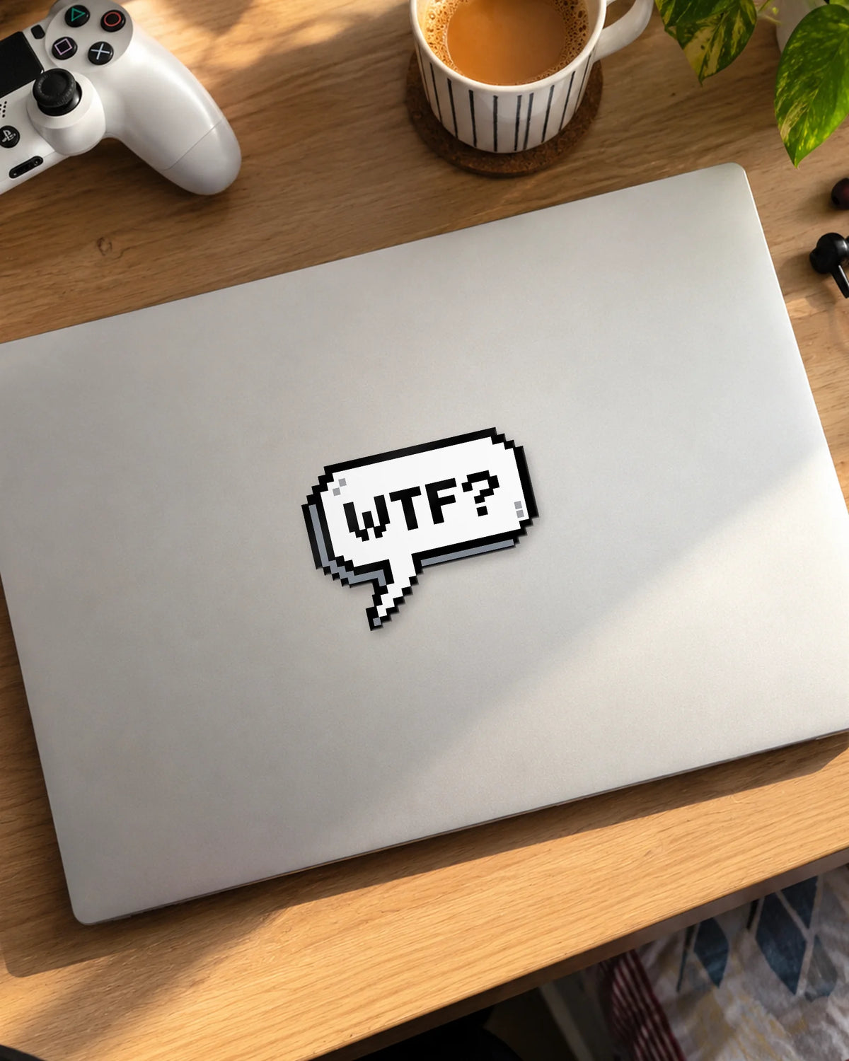 WTF? gamer patch on a laptop