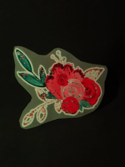 Scarlet Bloom | Iron on patch | Pinterest Flowers