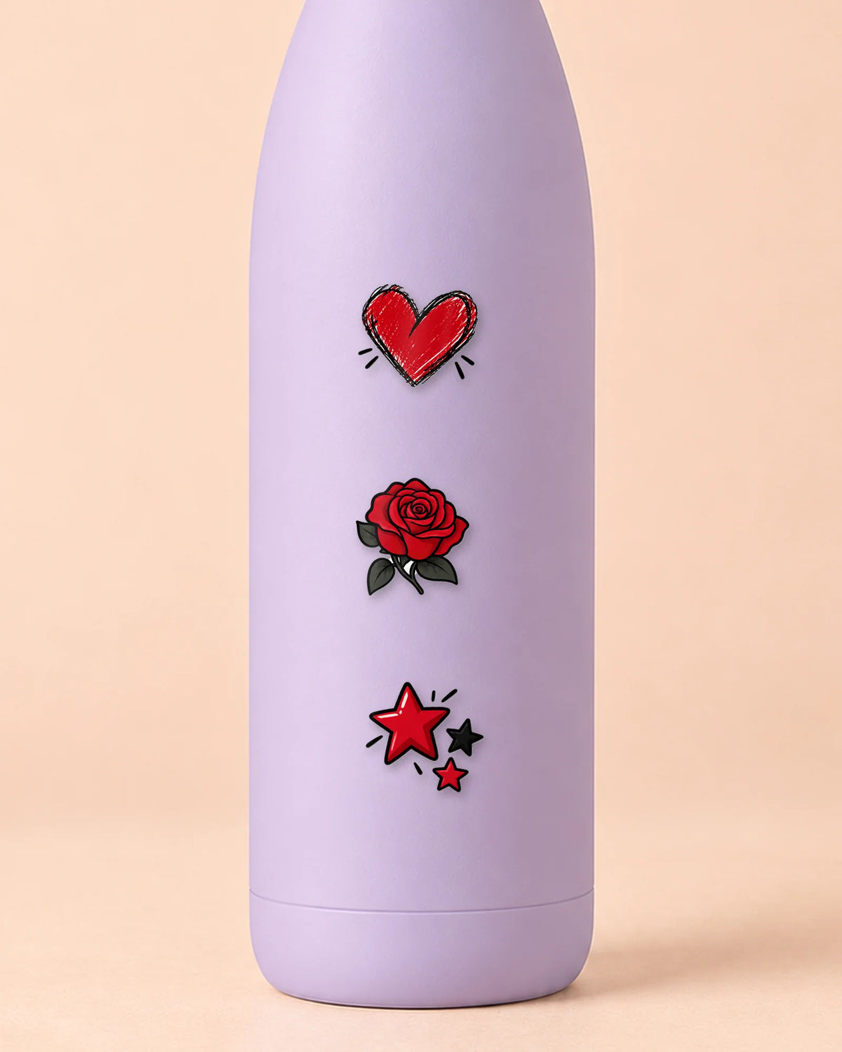 Y2K Grunge mini patches on a water bottle