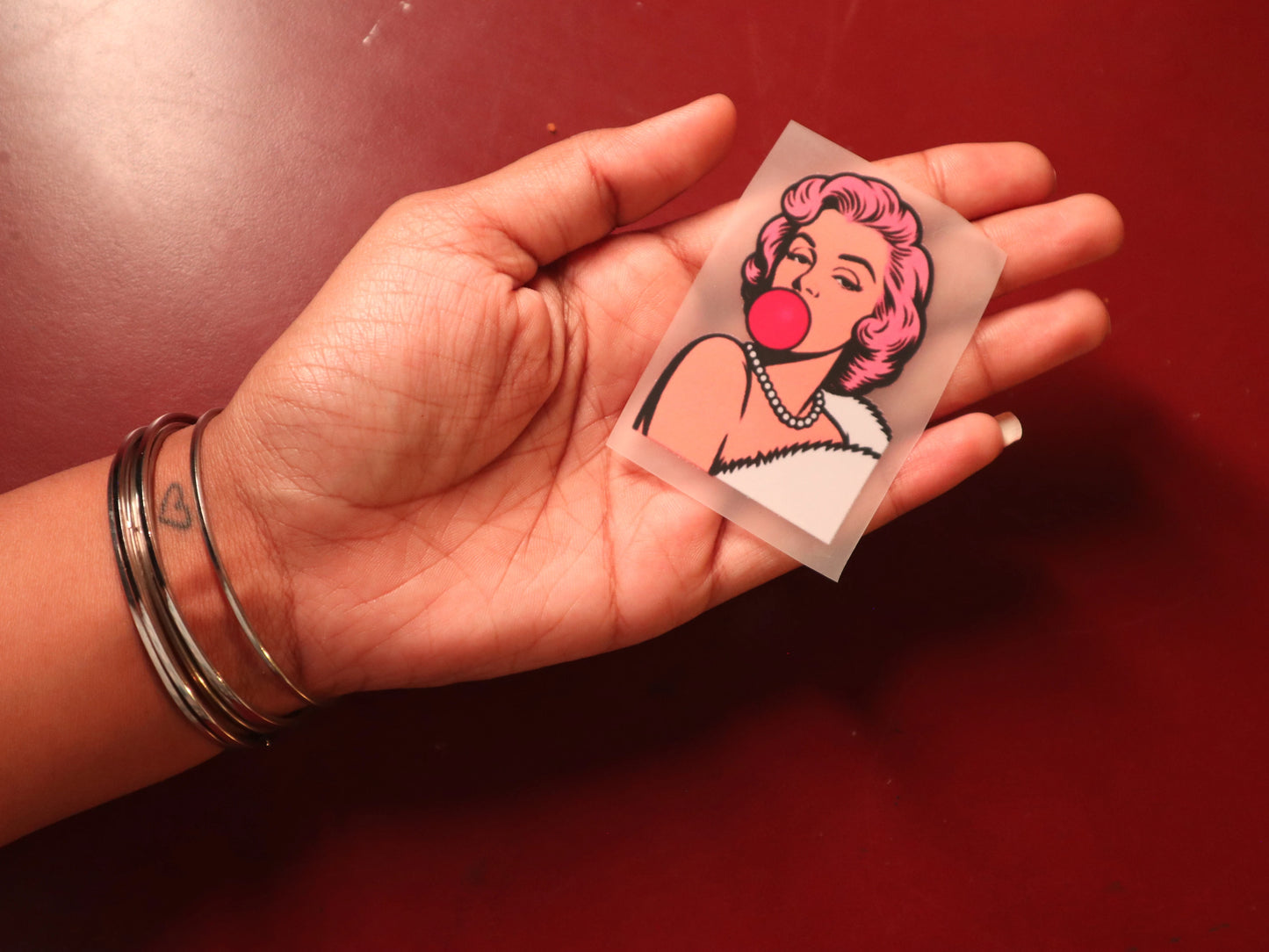 Bubblegum Diva | Iron-on Patch | Girlie Pop