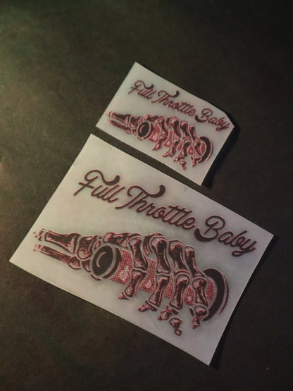 Full Throttle Baby | Iron-on Patch | Rider's Creed