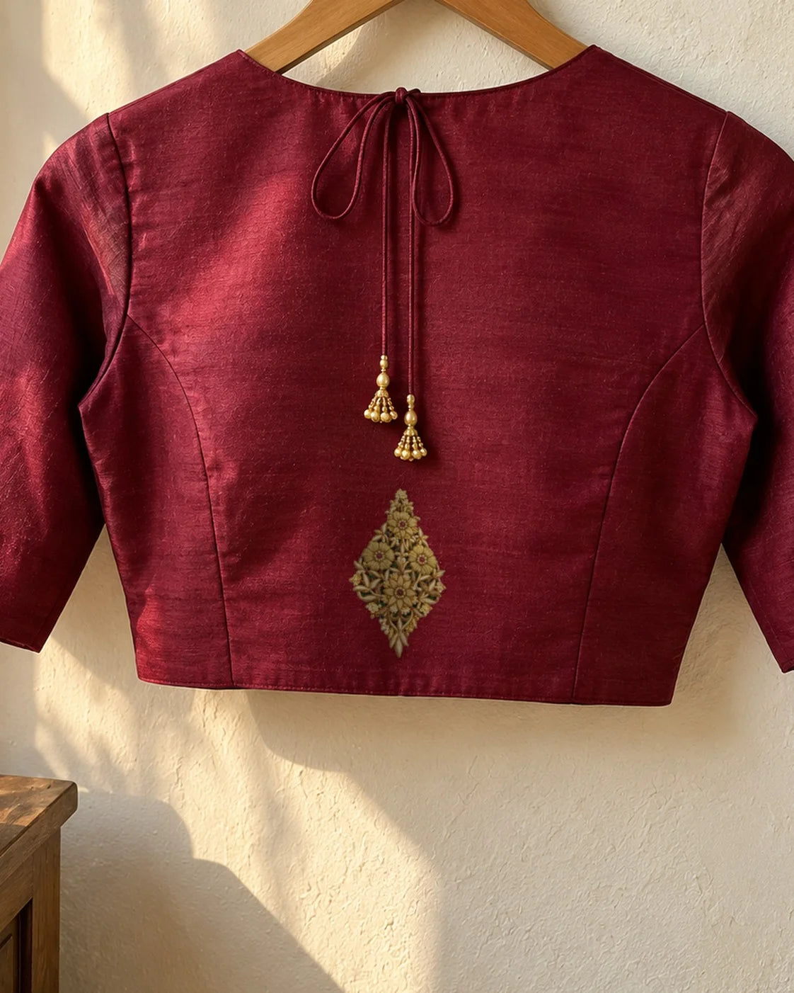 Zari Booti embroidery-look iron-on patch | Thread Theory
