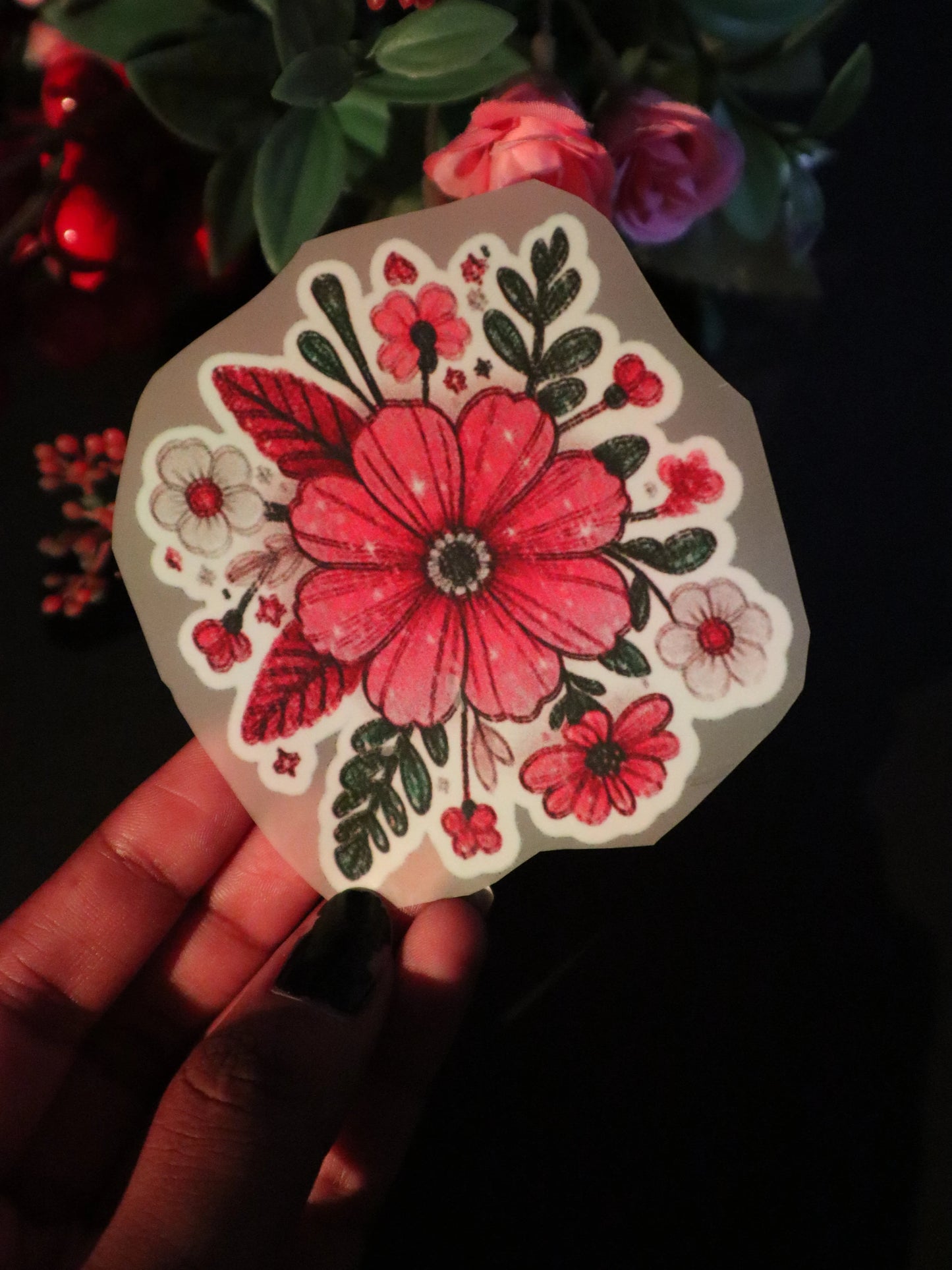 Scarlet Garden Party | Iron on patch | Pinterest Flowers