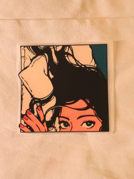 Peek-A-Mood | Iron-on Patch | Girlie Pop