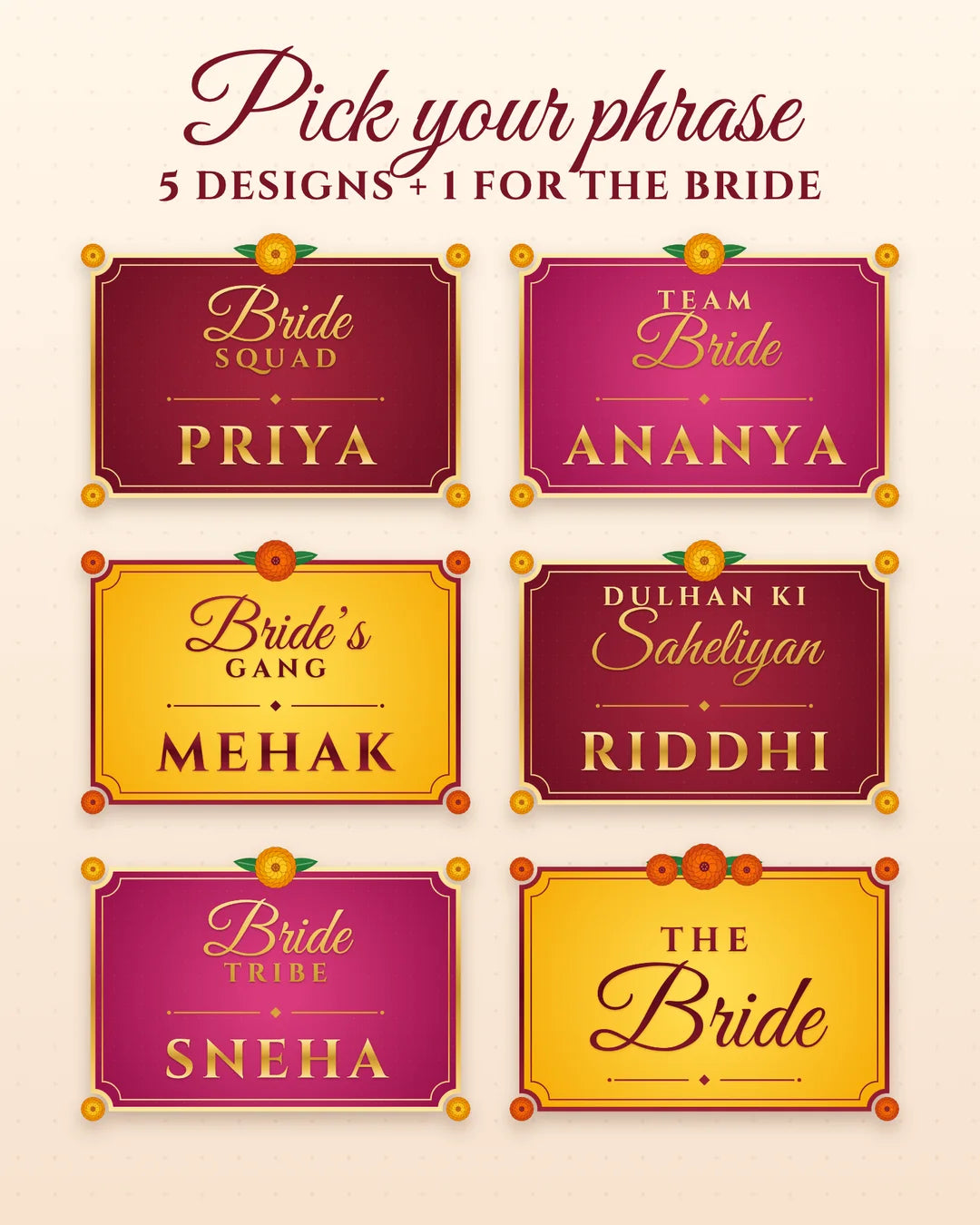 Bride Squad sample: 5 phrases plus a special patch